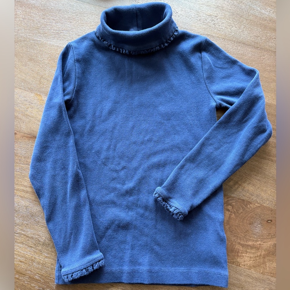 Mini Boden Navy Blue Ribbed Turtleneck